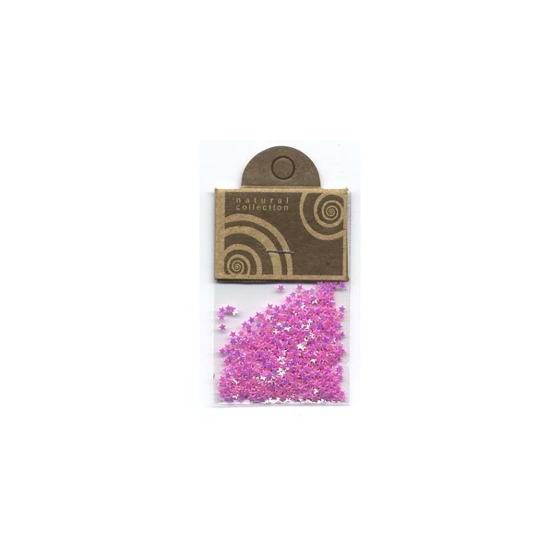 Natural Collection stelline rosa scuro cangiante