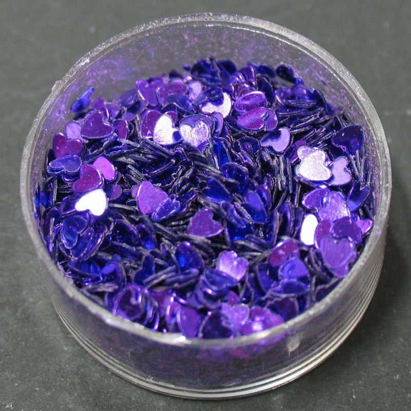 Decori ultrasottili cuori viola MY vasetto