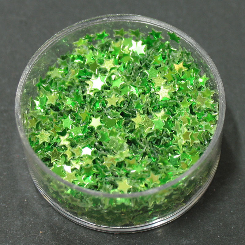Decori ultrasottili stelle verde MY vasetto