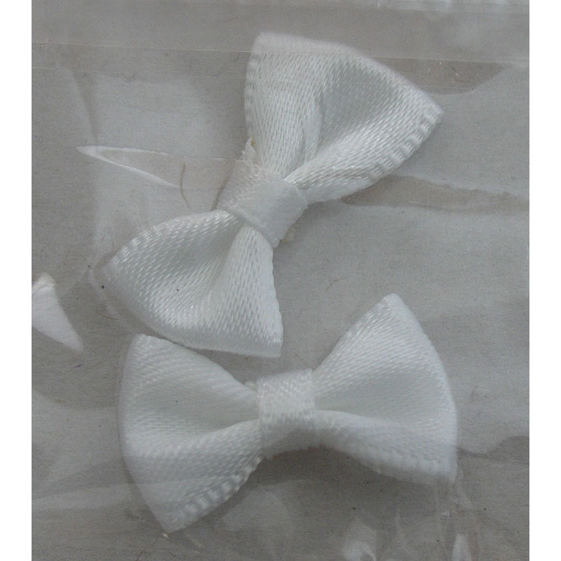 Decoro papillon di stoffa bianco