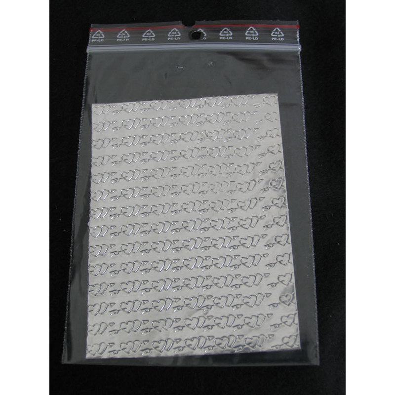 Sfoglia decoro per nail art argentata cod. QS_2983