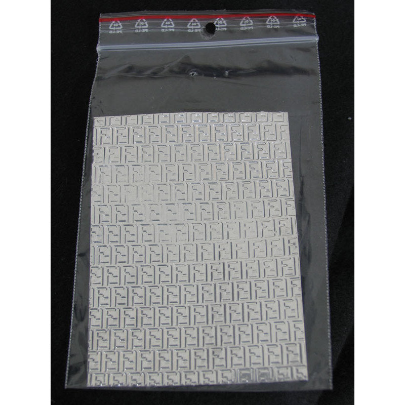 Sfoglia decoro per nail art argentata cod. QS_3002
