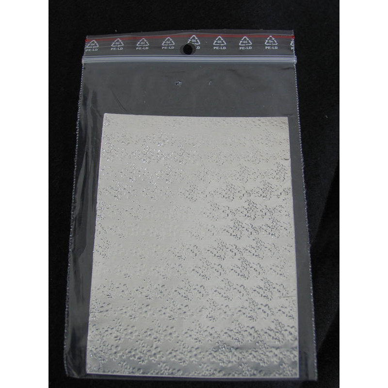 Sfoglia decoro per nail art argentata cod. QS_3004
