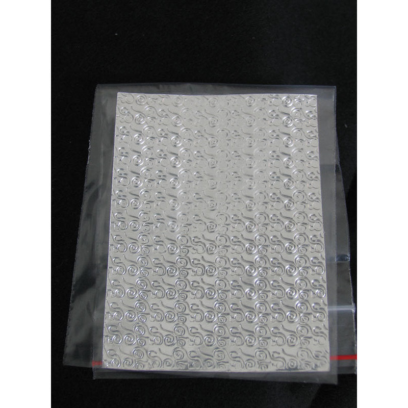 Sfoglia decoro per nail art argentata cod. QS_3011