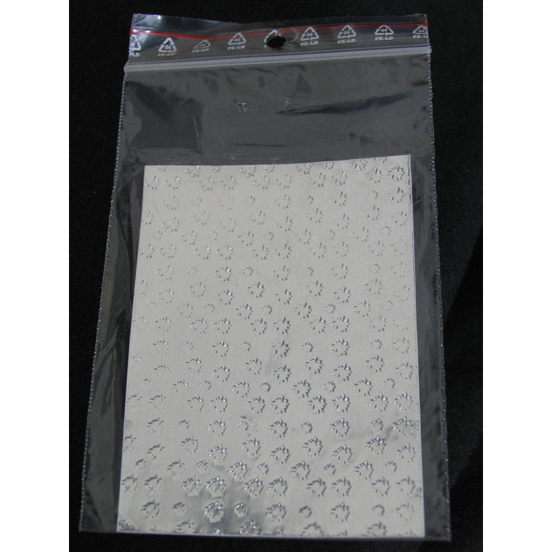 Sfoglia decoro per nail art argentata cod. QS_3012