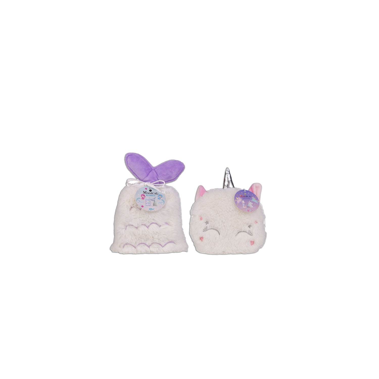 Set Bagno gel doccia 100 ml bath fizzer e pochette peluce bianca