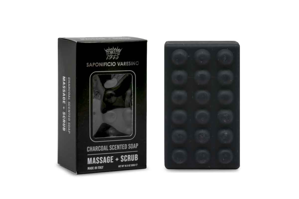 Saponetta Scrub Charcoal Scented Sap. Varesino 300 gr