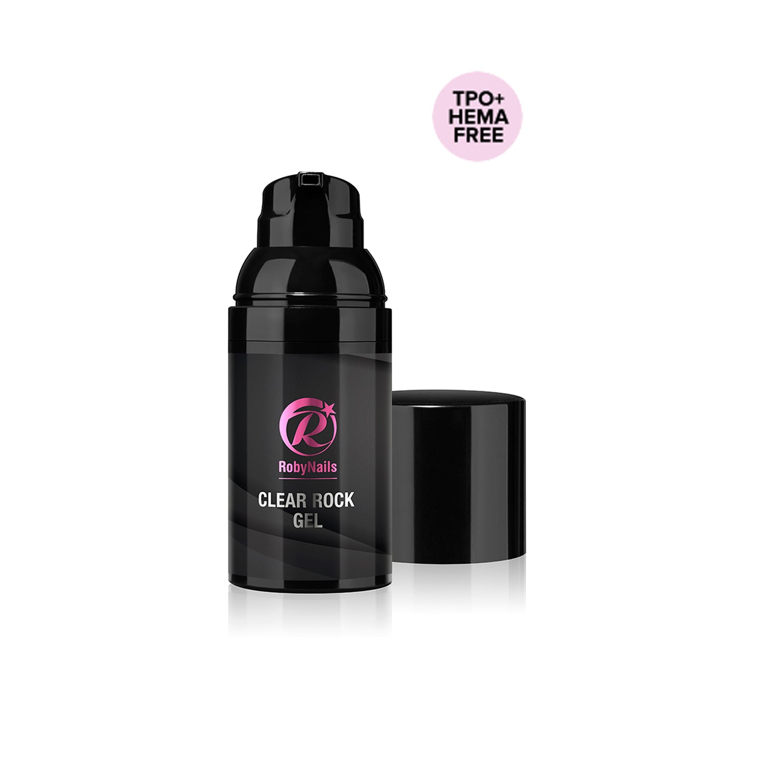 Gel per Unghie Clear Rock 30 ml Roby Nails conf. Nera