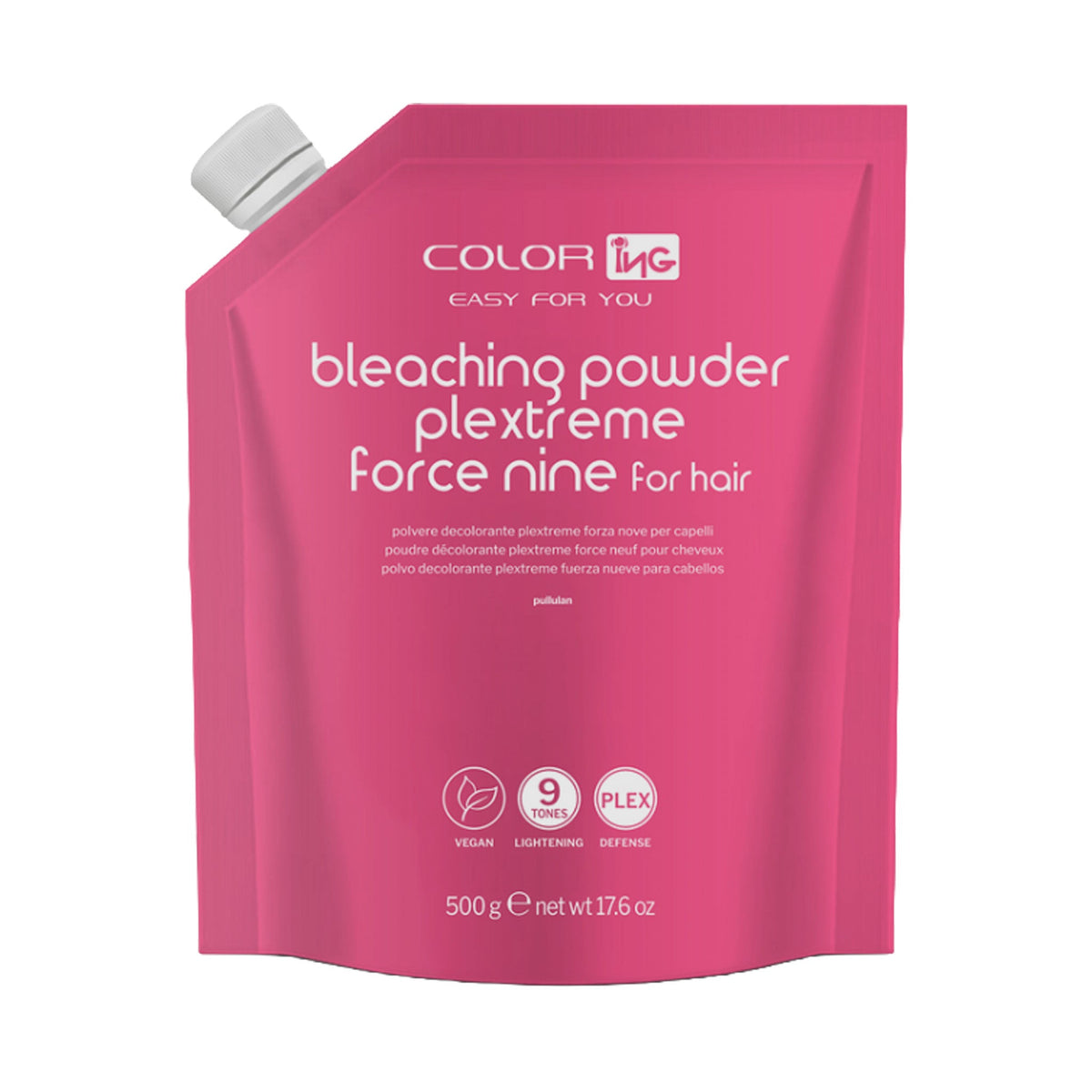 Polvere Decolorante 9 toni Force Nine Plextreme ING 500 gr