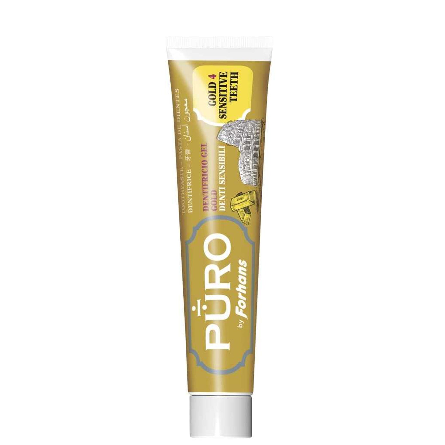Dentifricio Gel Gold denti sensibili Puro Forhans 75 ml