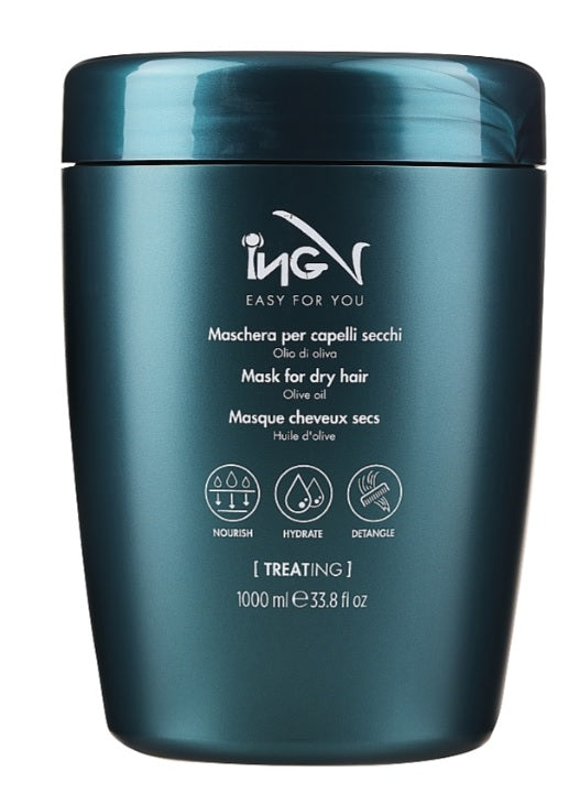 Maschera Dry Hair nutriente idratante capelli secchi Vegan 1000 ml ING