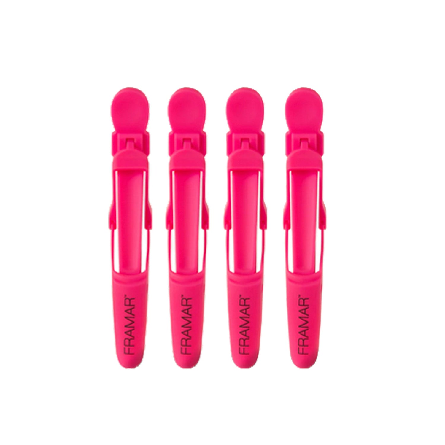 Fermacapelli Gommato Gator Grips Rosa 4 pezzi Framar