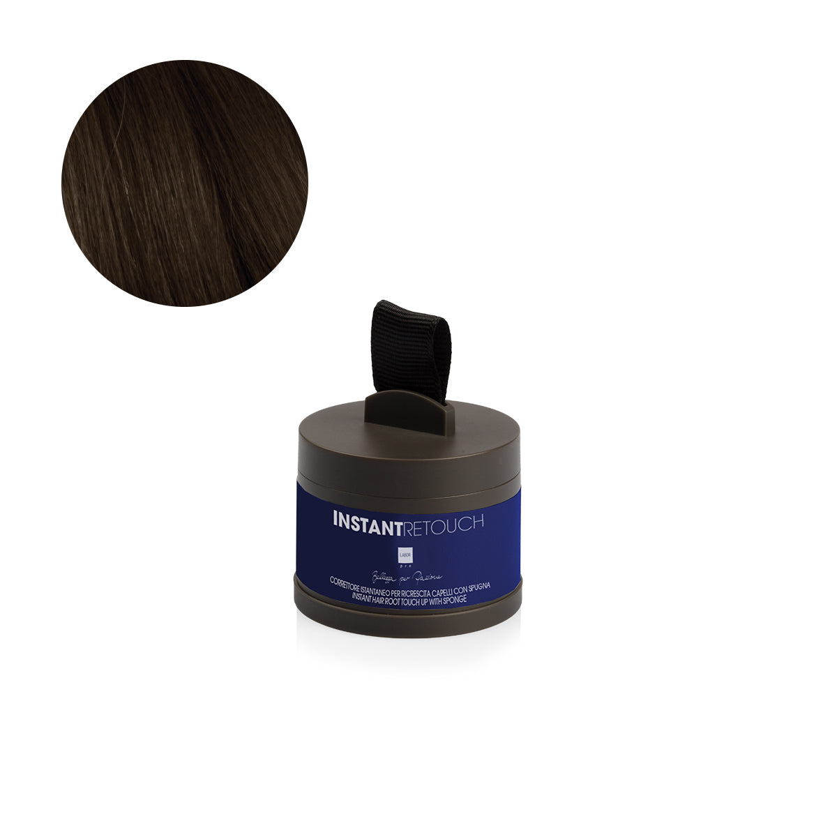 Ombretto con spugna applicatore per ritocco ricrescita Castano