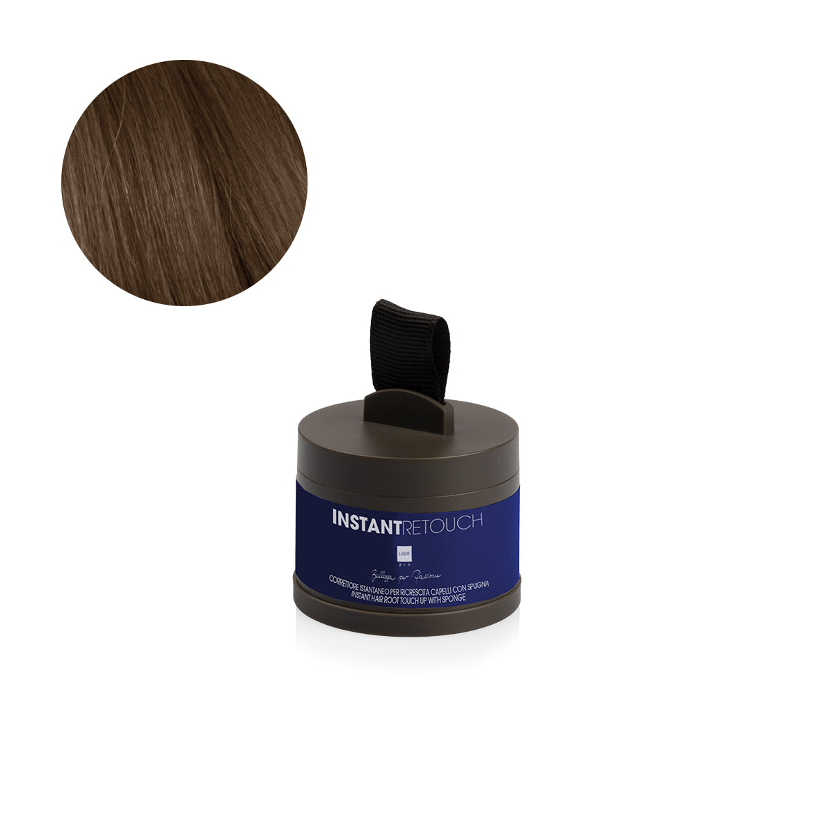 Ombretto con spugna applicatore per ritocco ricrescita Castano Chiaro