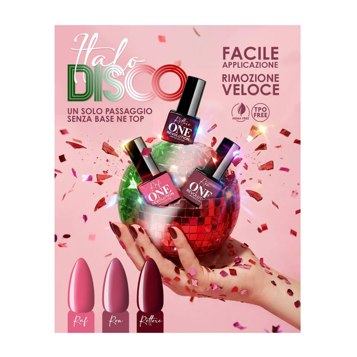 Smalto gel polish one step ONE REVOLUTION Italo Disco RON Vip 7 ml