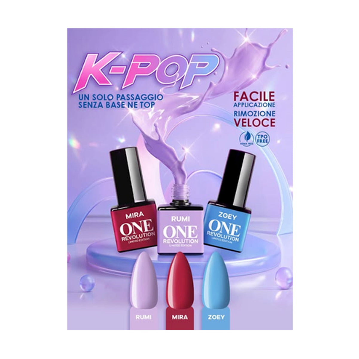 Smalto gel polish one step ONE REVOLUTION K POP MIRA Vip 7 ml