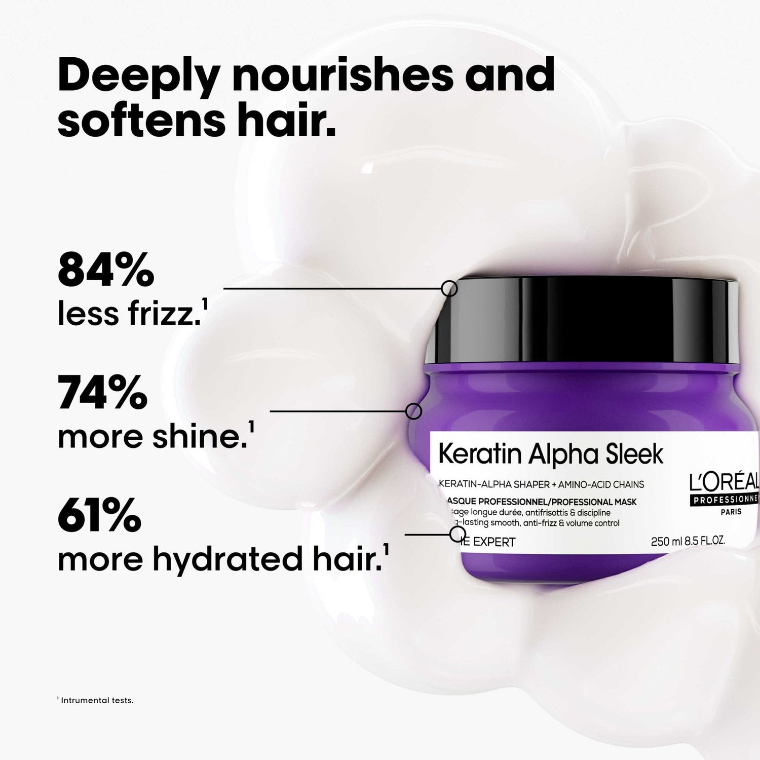Maschera Keratin Alpha Sleek Serie Expert 250 ml L'Oreal