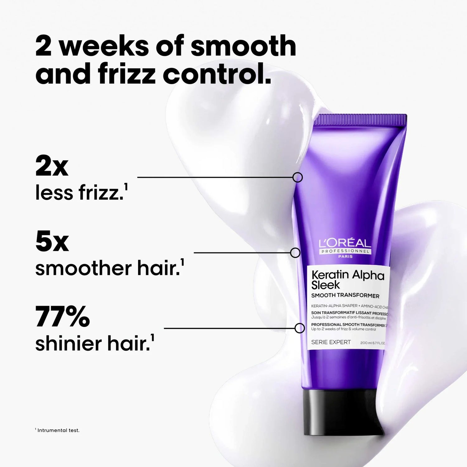 Trattamento Smooth Transformer Keratin Alpha Sleek S/Exp 200 ml L'Oreal