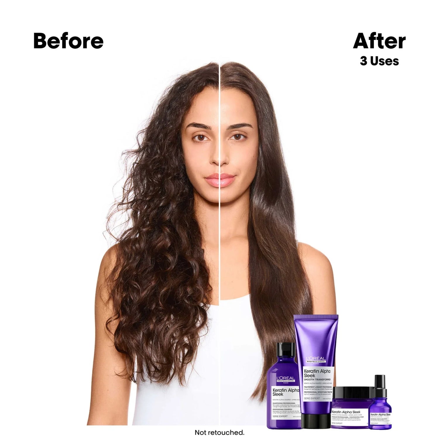 Shampoo Keratin Alpha Sleek Serie Expert 300 ml L'Oreal