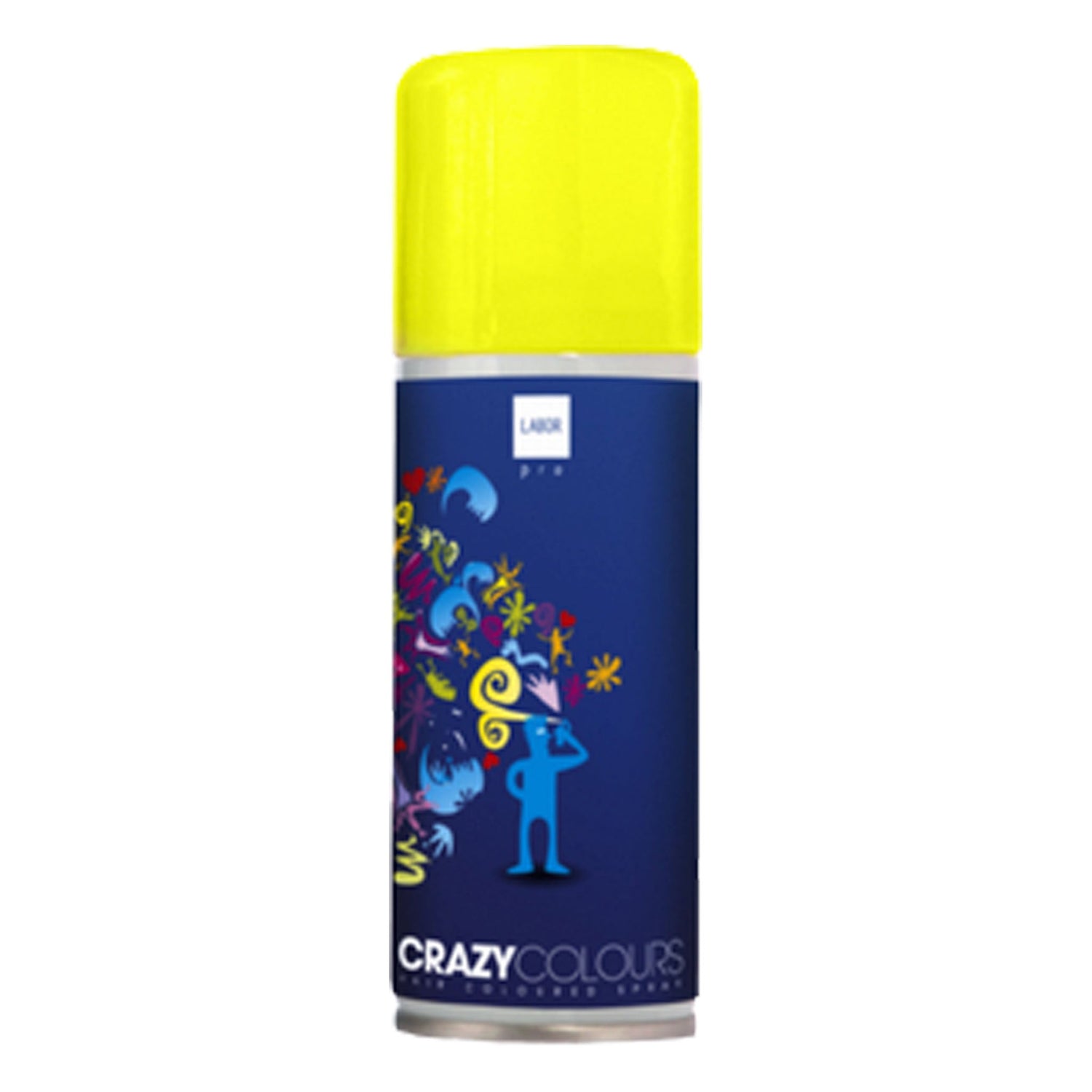 Lacca per Capelli colorata Giallo Fluo Spray Labor 125 ml