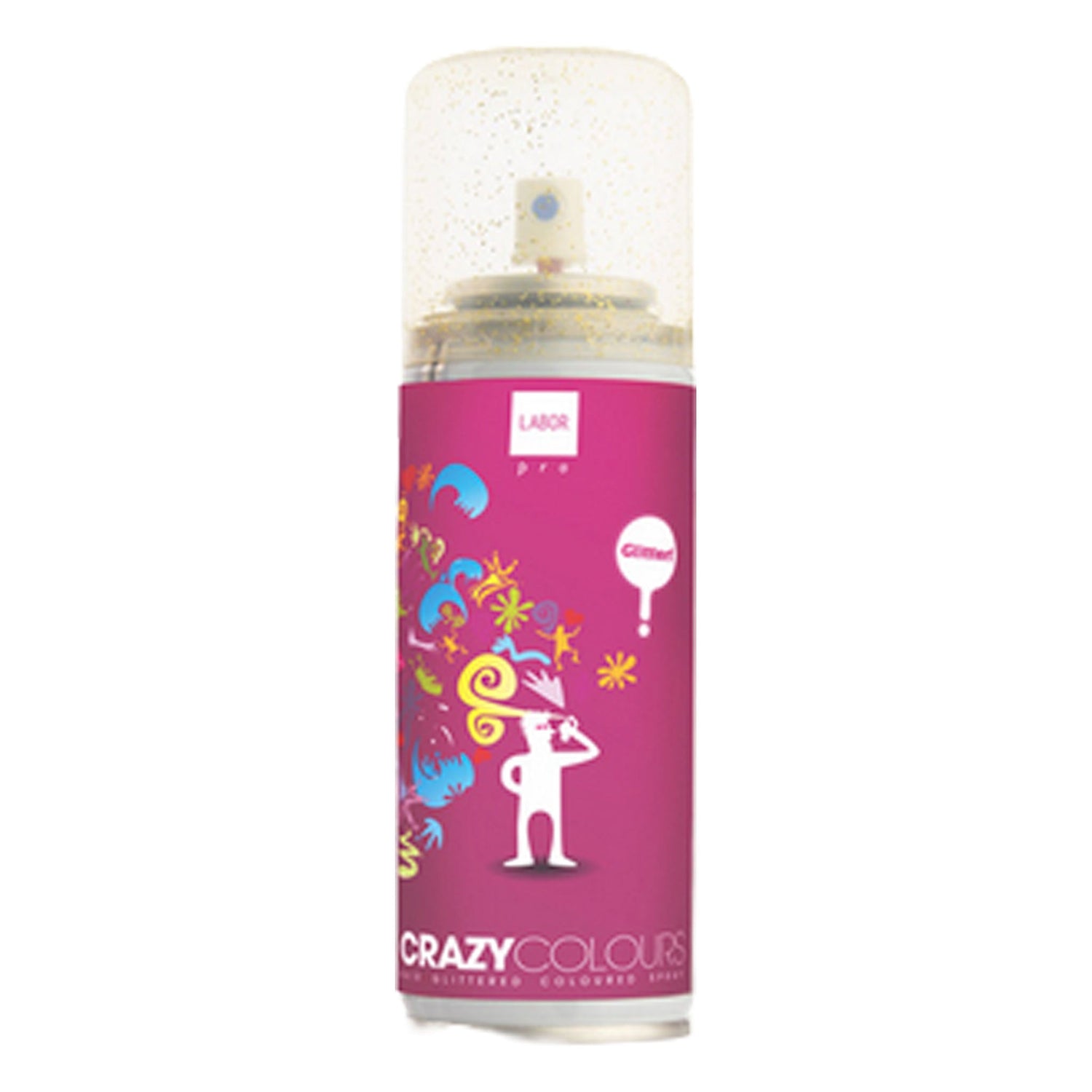 Lacca per Capelli colorata Glitter Oro Labor 125 ml