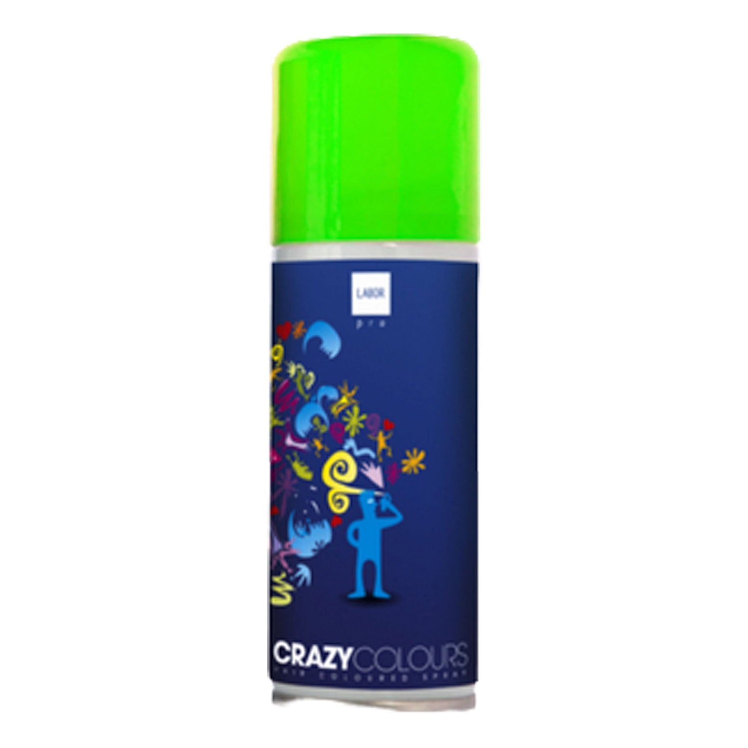 Lacca per Capelli colorata Verde Fluo Spray Labor 125 ml