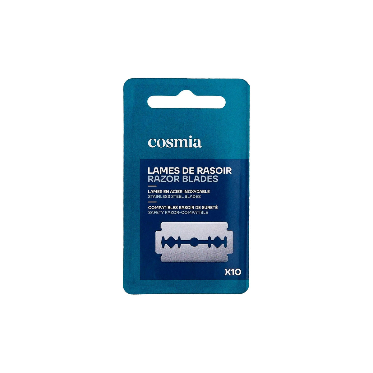 Lamette da Barba Double Edge Cosmia 1Pc da 10 Lame