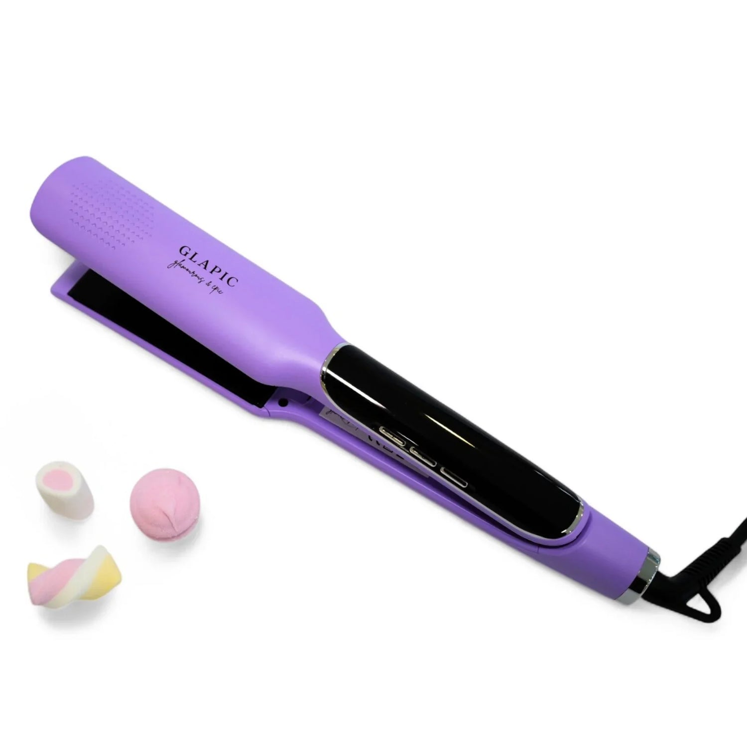 Piastra Capelli Large 45 mm Lavender Violet Candy Collection Glapic