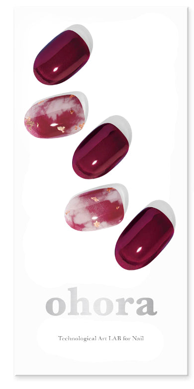Smalto gel adesivo 60 % prepolimerazzito OHORA Rosso N Mulberry