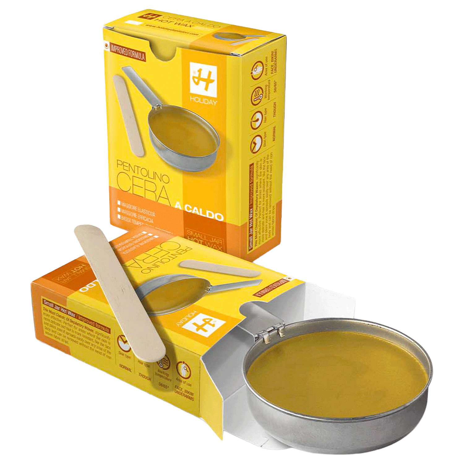 Cera a Caldo Naturale Pentolino Holiday 120 Gr Gialla