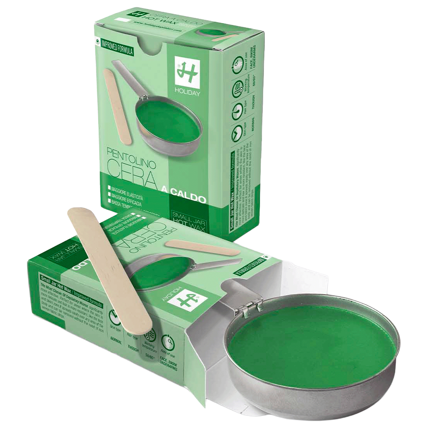 Cera a Caldo Clorofilla Pentolino Holiday 120 Gr Verde