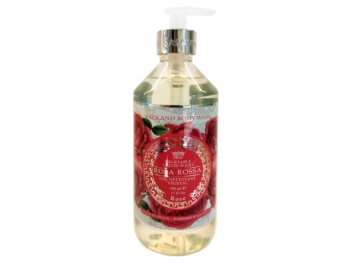 Face e Body Wash Rosa Rossa Sap. Varesino 500 ml