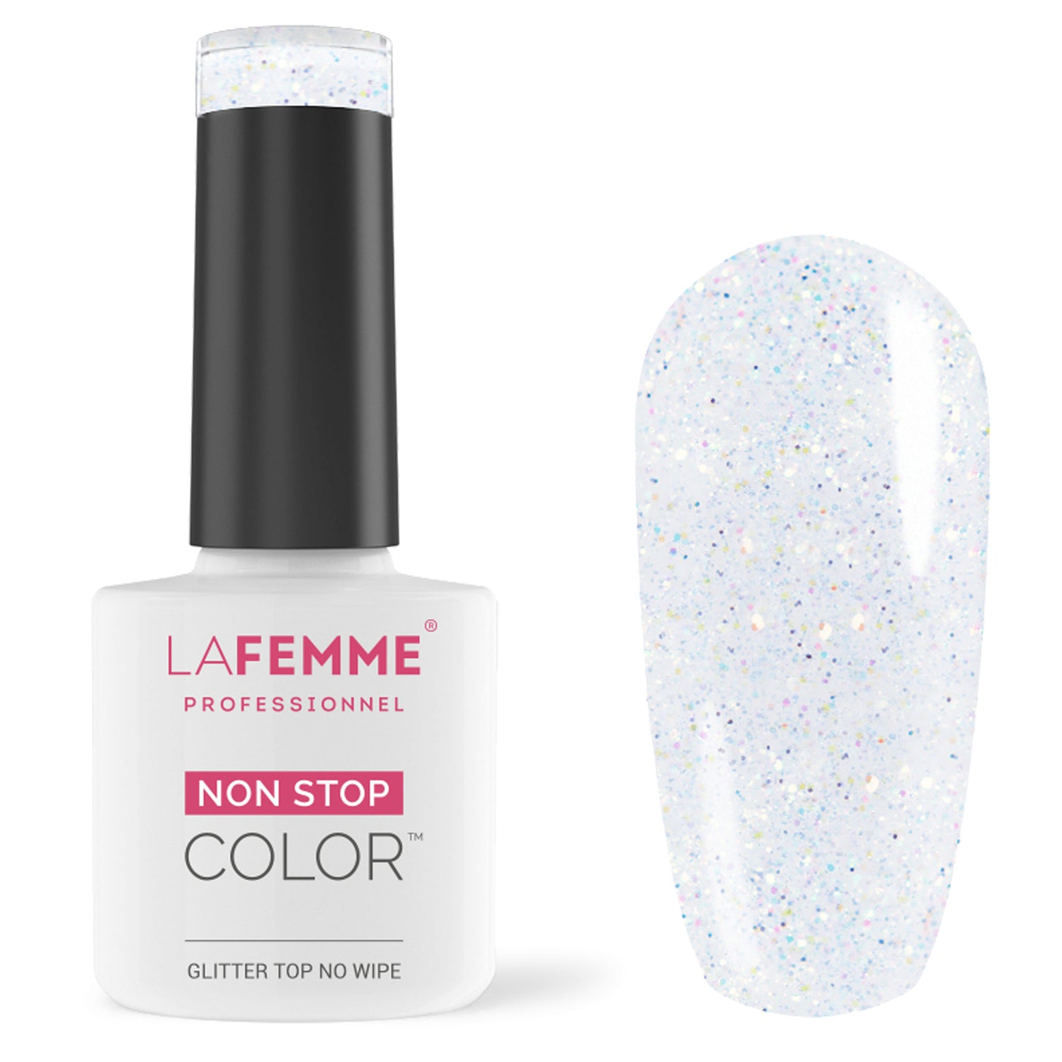 Smalto Gel Polish Ultra HD Shimmer Top Coat S003 8 g La Femme