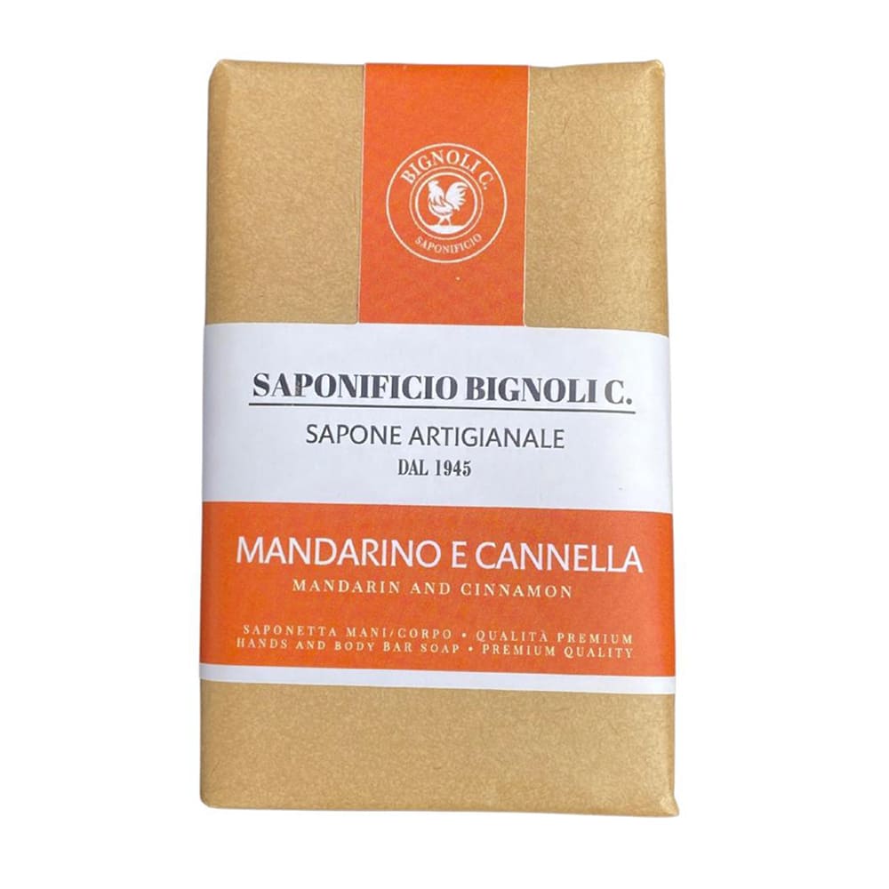 Saponetta Artigianale Mandarinoe Cannella Saponificio Bignoli 150 g