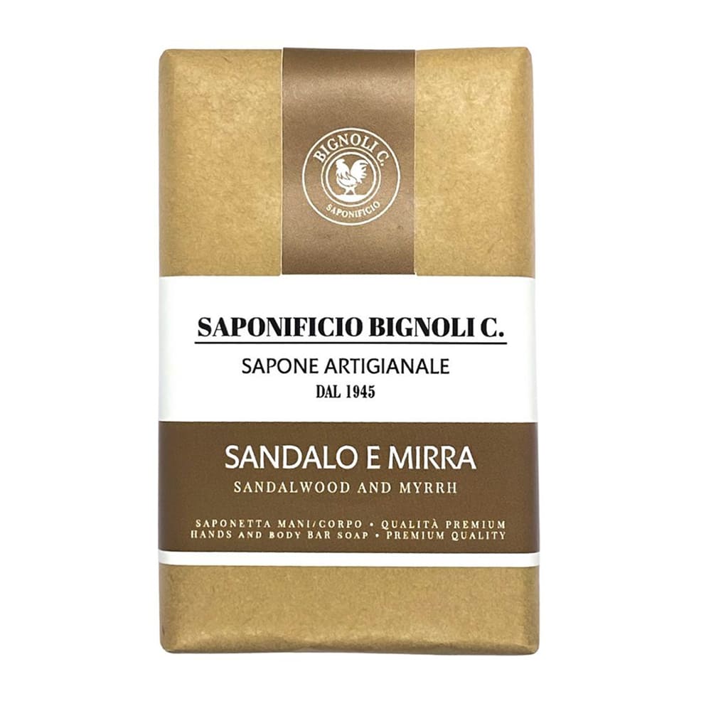 Saponetta Artigianale Sandalo eMirra Saponificio Bignoli 150 g