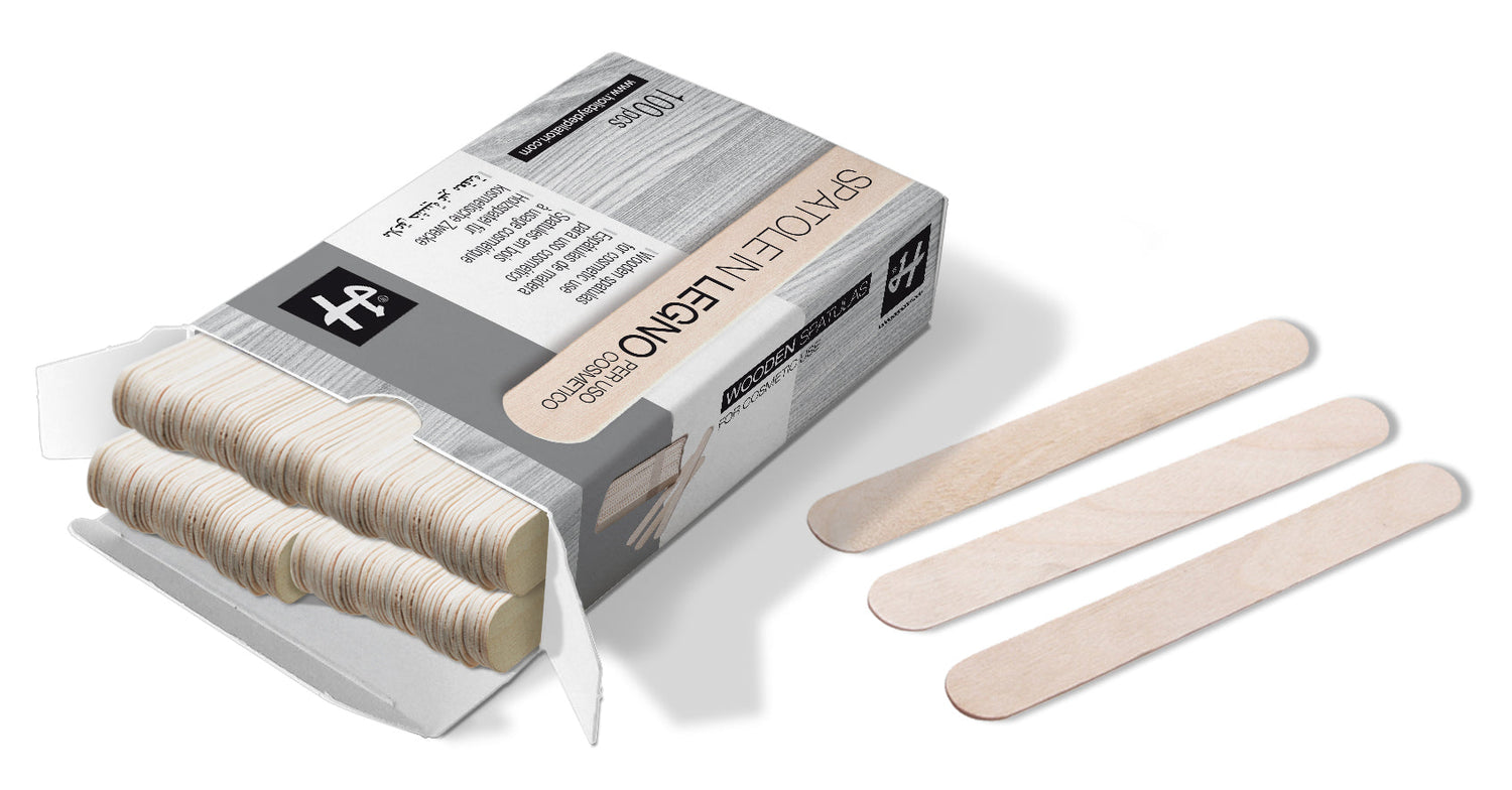Spatole Stendicera in Legno 200x25x2 mm Holiday Scatola 100 Pz
