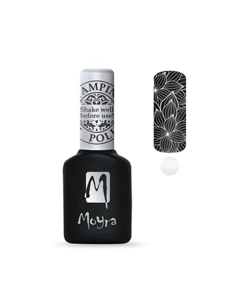 Smalto Semipermanente per Stamping Moyra White SGP03 10 ml