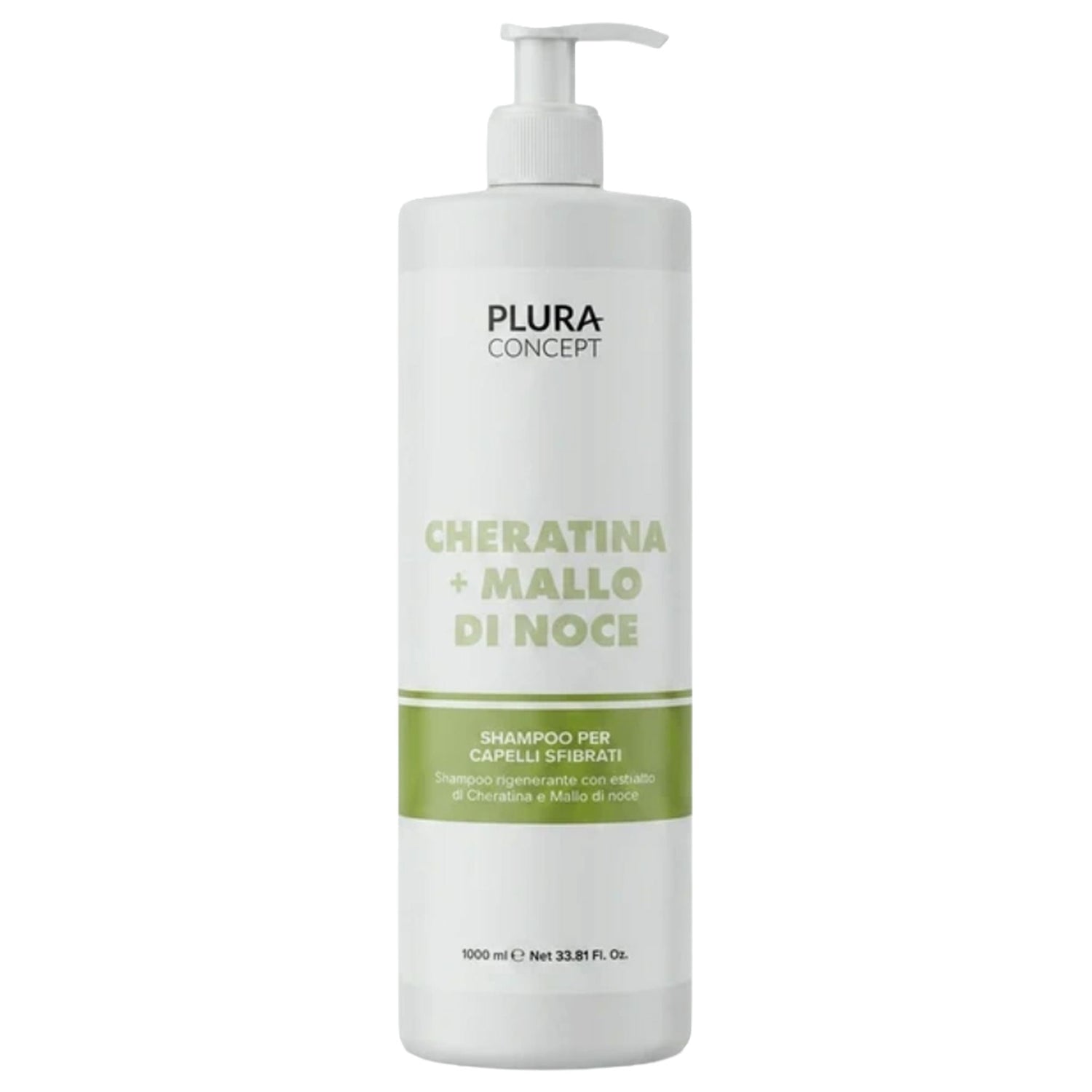 Shampoo Capelli Sfibrati Plura Concept Cheratina e Mallo di Noce 1000 ml