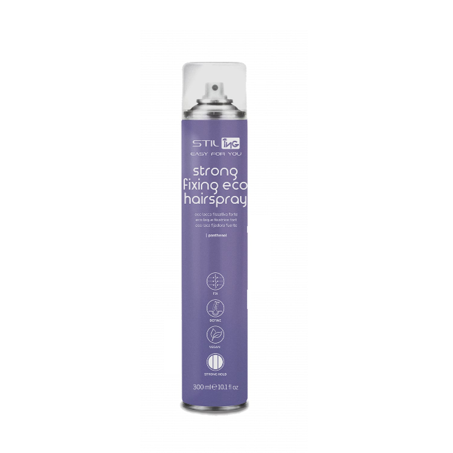 Lacca Strong Fixing Hairspray Fissaggio Forte Vegan ING 500 ml