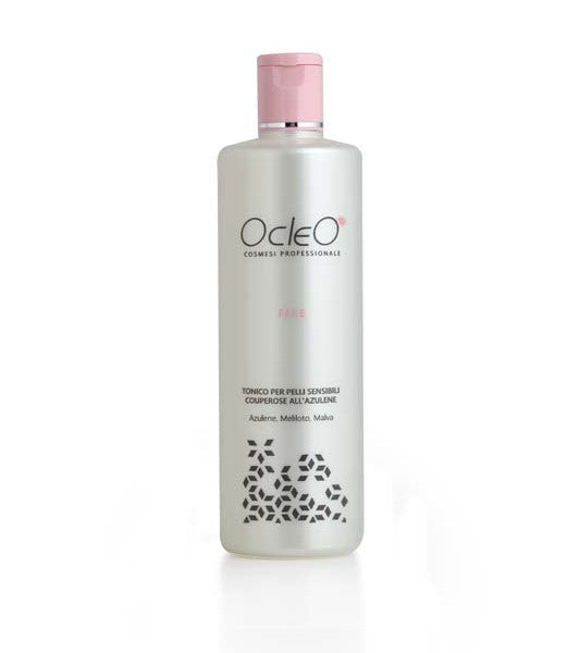 Tonico pelli sensibili Couperosiche Azulene Ocleo 500 ml