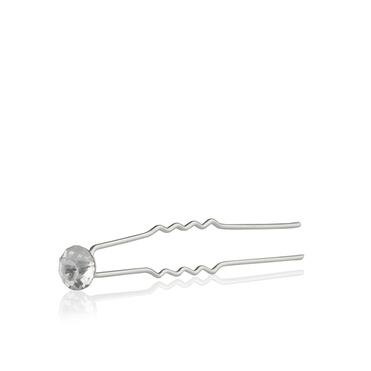 Forcina strass bianco tipo Zircone laterale Lab